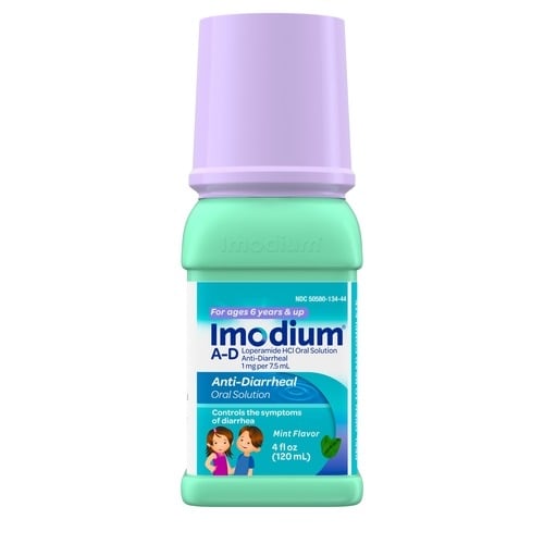 Solución oral antidiarreica Imodium para niños de 6 años y mayores